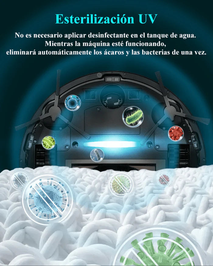 Robot Aspiradora ABIR X8™ + 10 Repuestos Gratis | BLACK FRIDAY